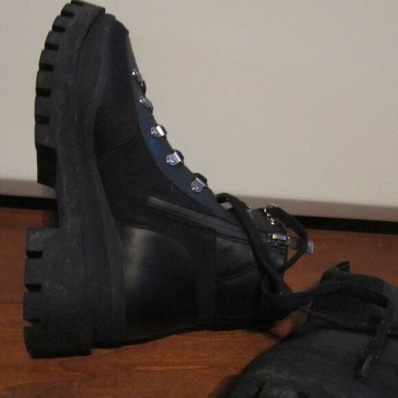 Vionic Jaxen Combat Boots Black Women's Size 8 Waterproof Lace-Up Latex-Free - Picture 6 of 12